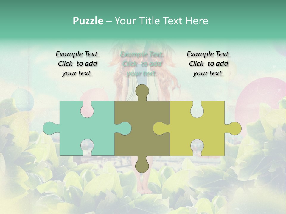 Blue Glamour Postcard PowerPoint Template