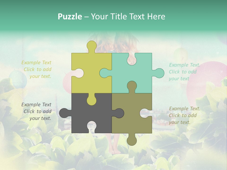 Blue Glamour Postcard PowerPoint Template