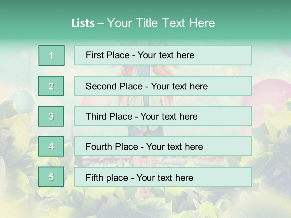 Blue Glamour Postcard PowerPoint Template