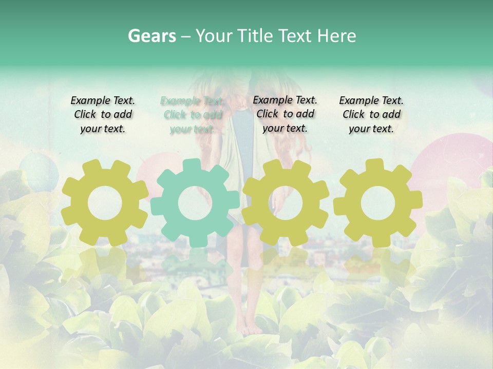 Blue Glamour Postcard PowerPoint Template