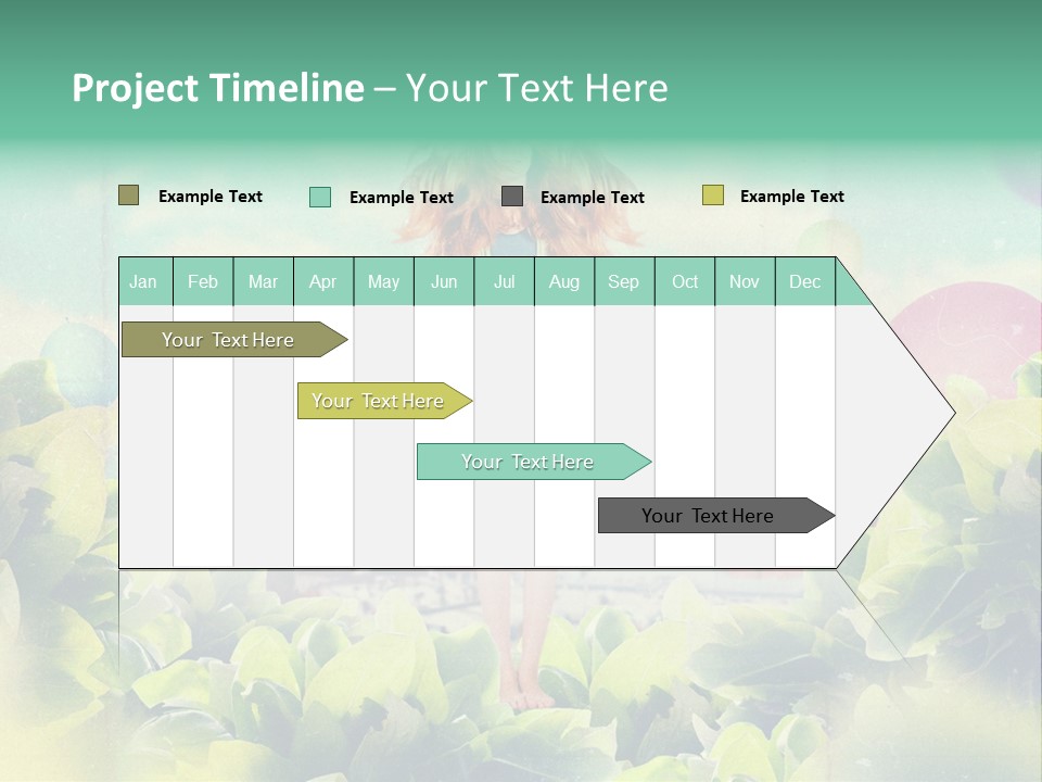 Blue Glamour Postcard PowerPoint Template