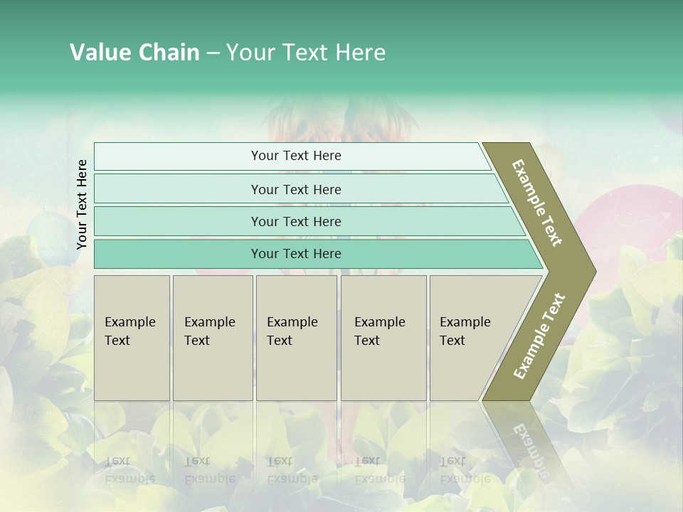 Blue Glamour Postcard PowerPoint Template