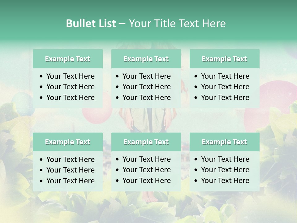 Blue Glamour Postcard PowerPoint Template