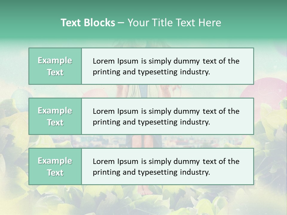 Blue Glamour Postcard PowerPoint Template