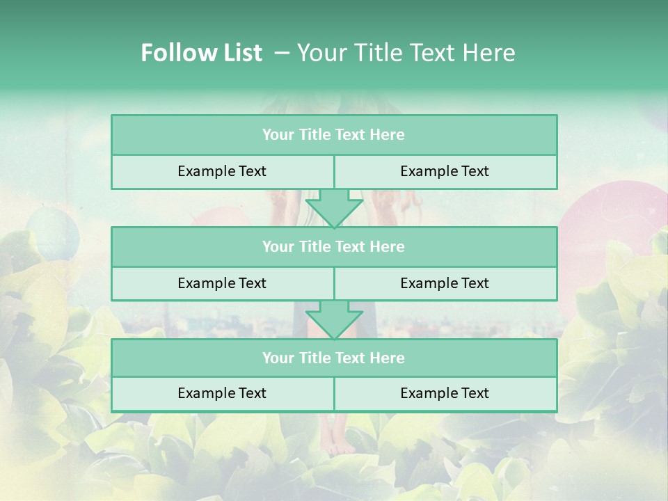 Blue Glamour Postcard PowerPoint Template