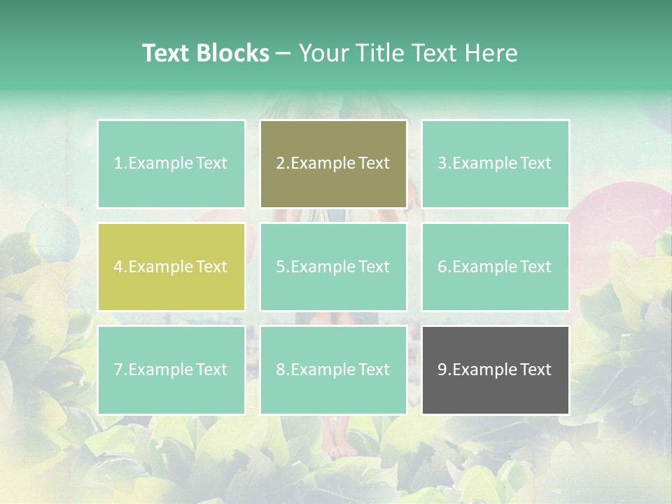 Blue Glamour Postcard PowerPoint Template