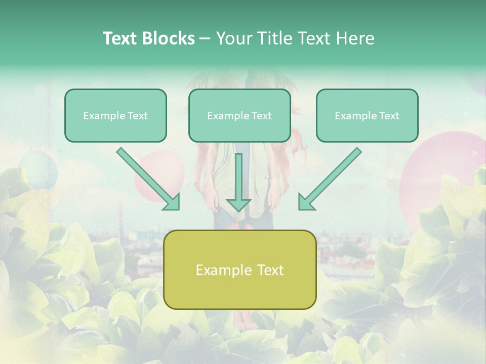 Blue Glamour Postcard PowerPoint Template