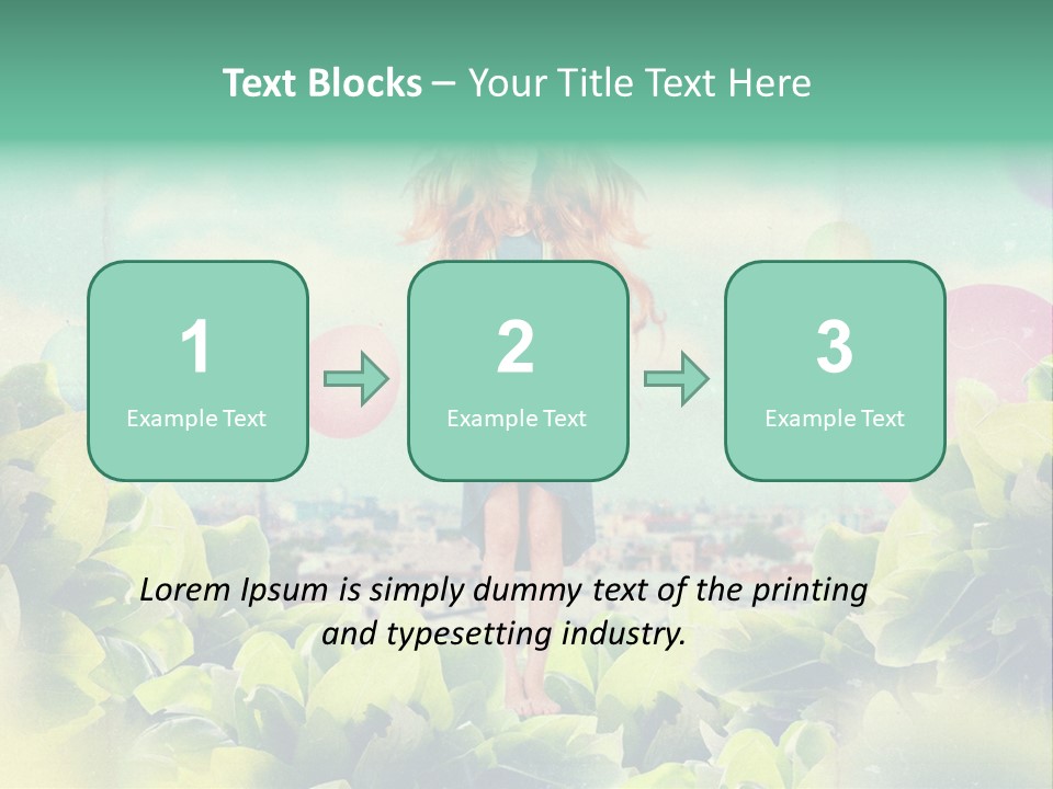 Blue Glamour Postcard PowerPoint Template