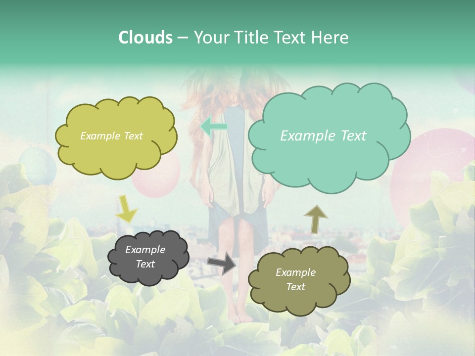 Blue Glamour Postcard PowerPoint Template