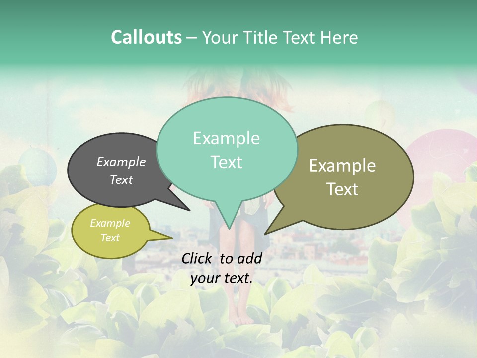 Blue Glamour Postcard PowerPoint Template