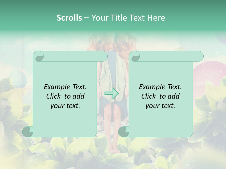 Blue Glamour Postcard PowerPoint Template