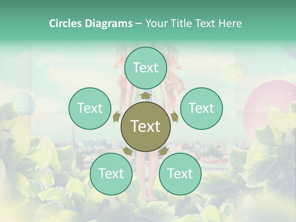 Blue Glamour Postcard PowerPoint Template