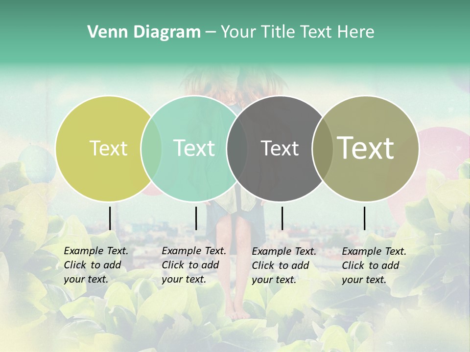 Blue Glamour Postcard PowerPoint Template