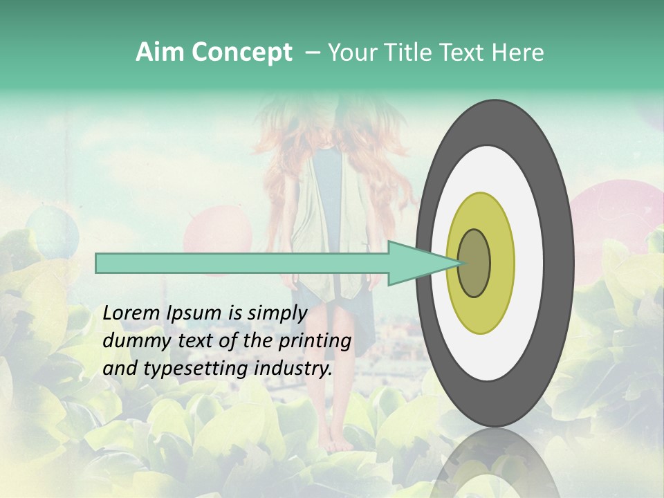 Blue Glamour Postcard PowerPoint Template