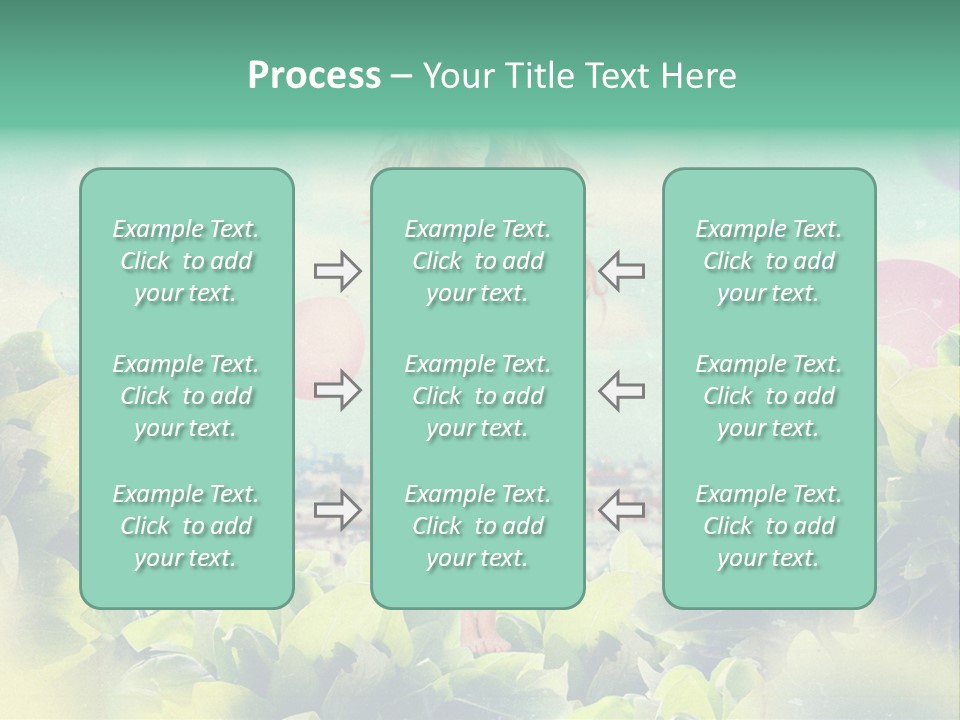 Blue Glamour Postcard PowerPoint Template