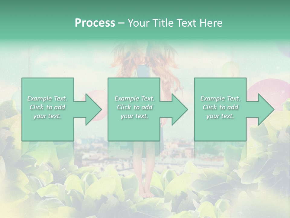 Blue Glamour Postcard PowerPoint Template