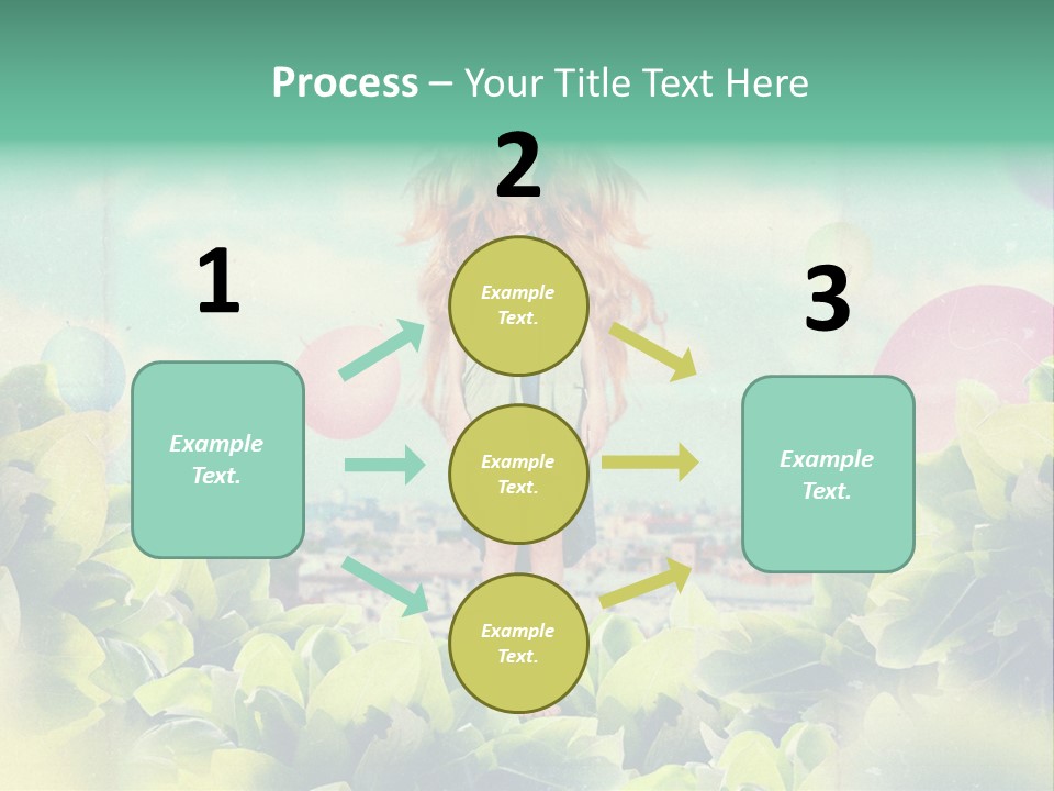 Blue Glamour Postcard PowerPoint Template