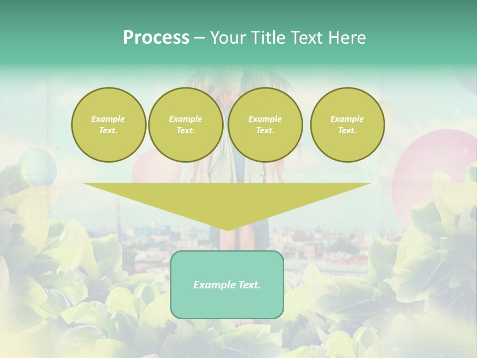 Blue Glamour Postcard PowerPoint Template