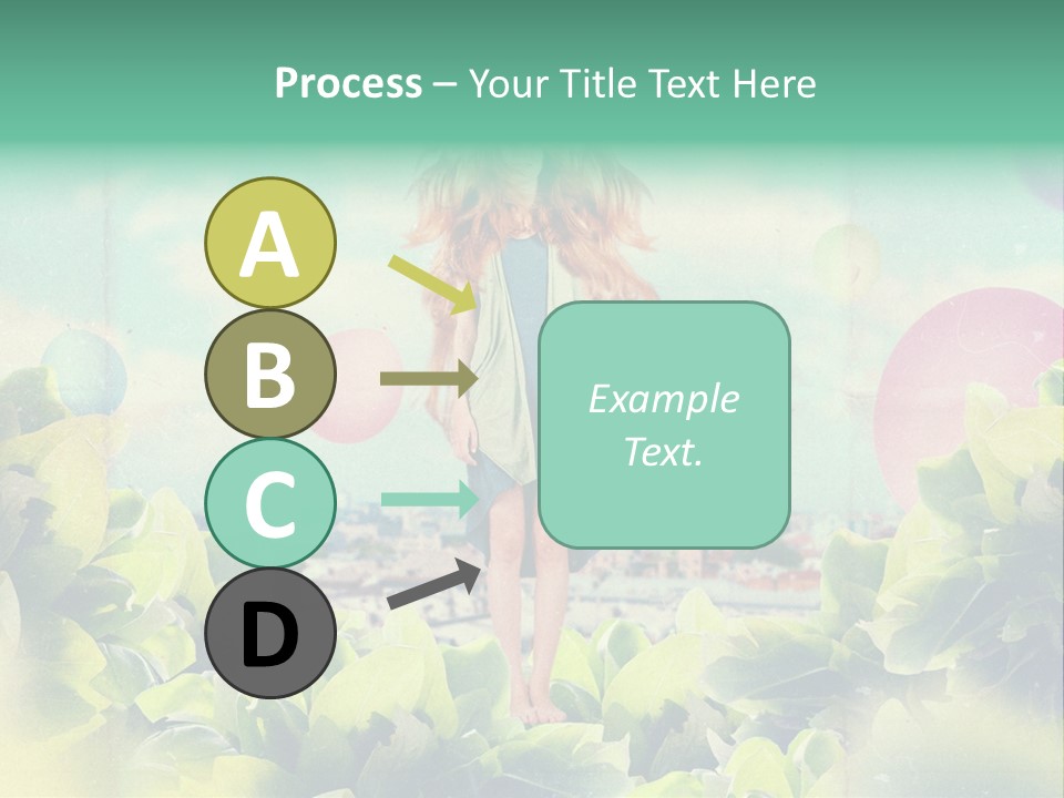 Blue Glamour Postcard PowerPoint Template