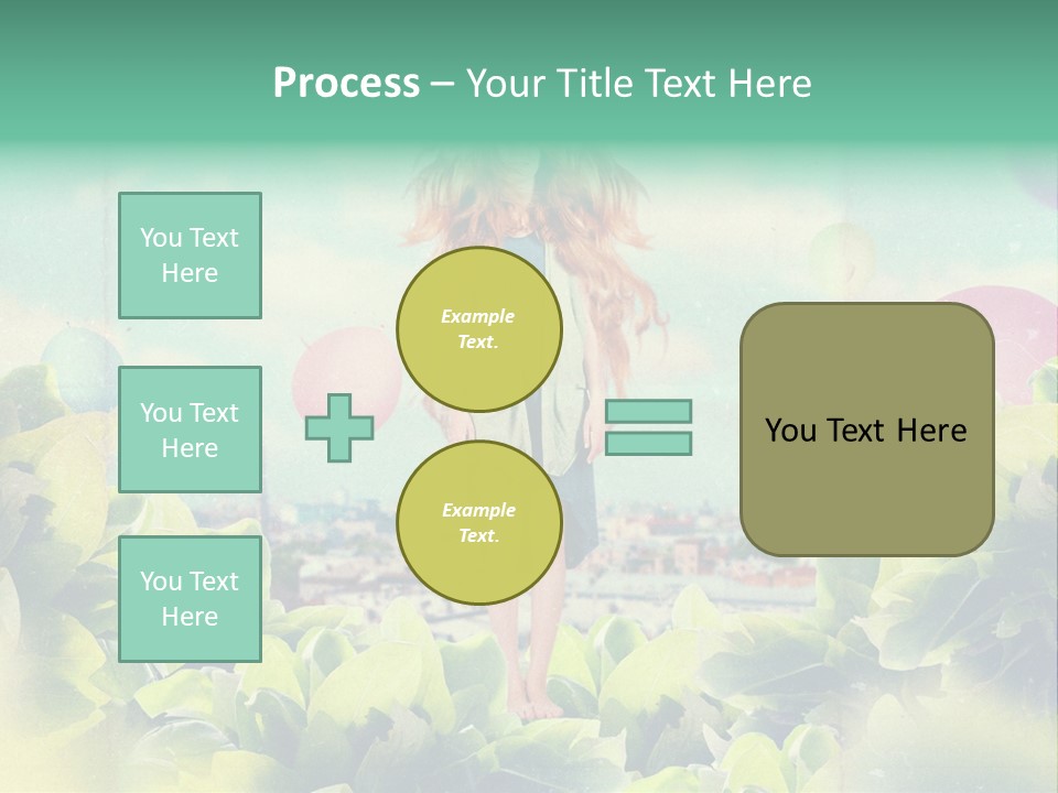 Blue Glamour Postcard PowerPoint Template