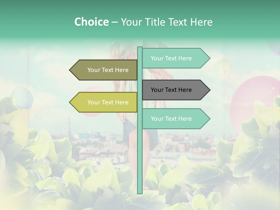 Blue Glamour Postcard PowerPoint Template