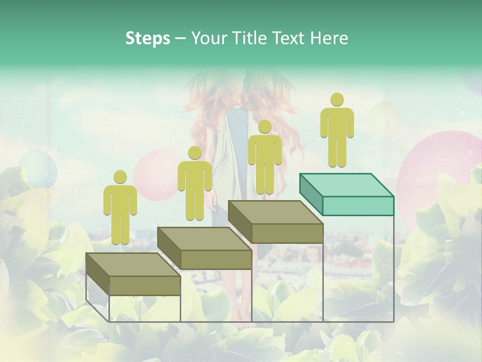 Blue Glamour Postcard PowerPoint Template