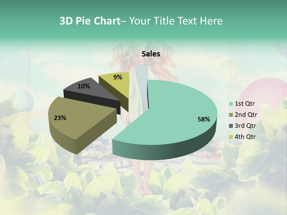 Blue Glamour Postcard PowerPoint Template