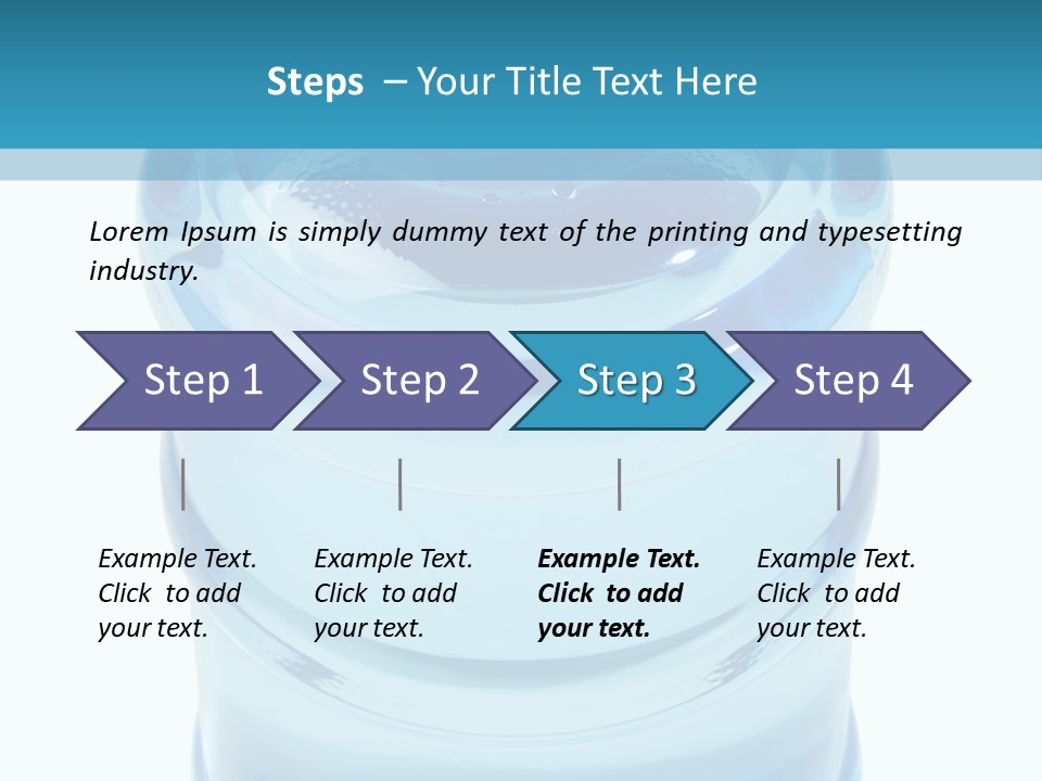 Isolated Water Clear PowerPoint Template