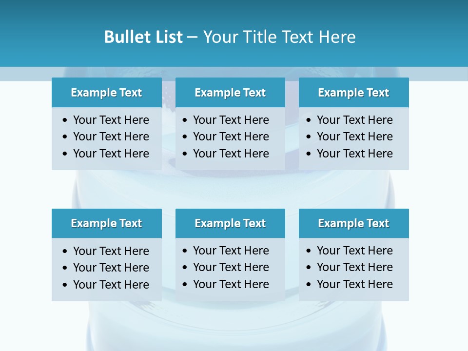 Isolated Water Clear PowerPoint Template