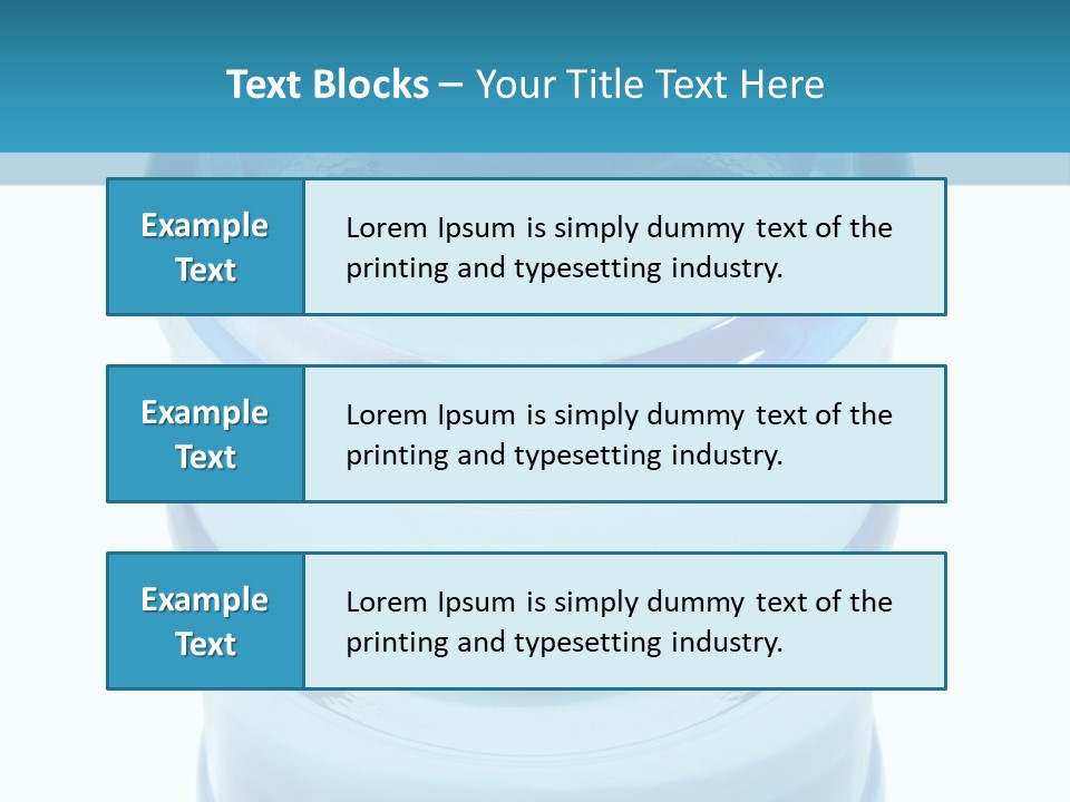Isolated Water Clear PowerPoint Template