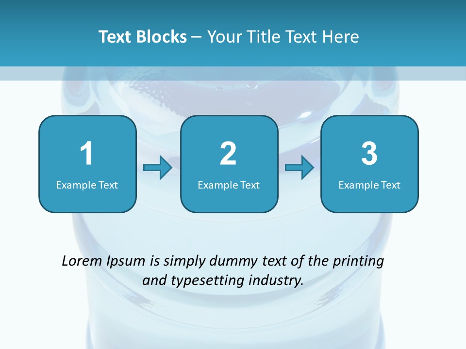 Isolated Water Clear PowerPoint Template