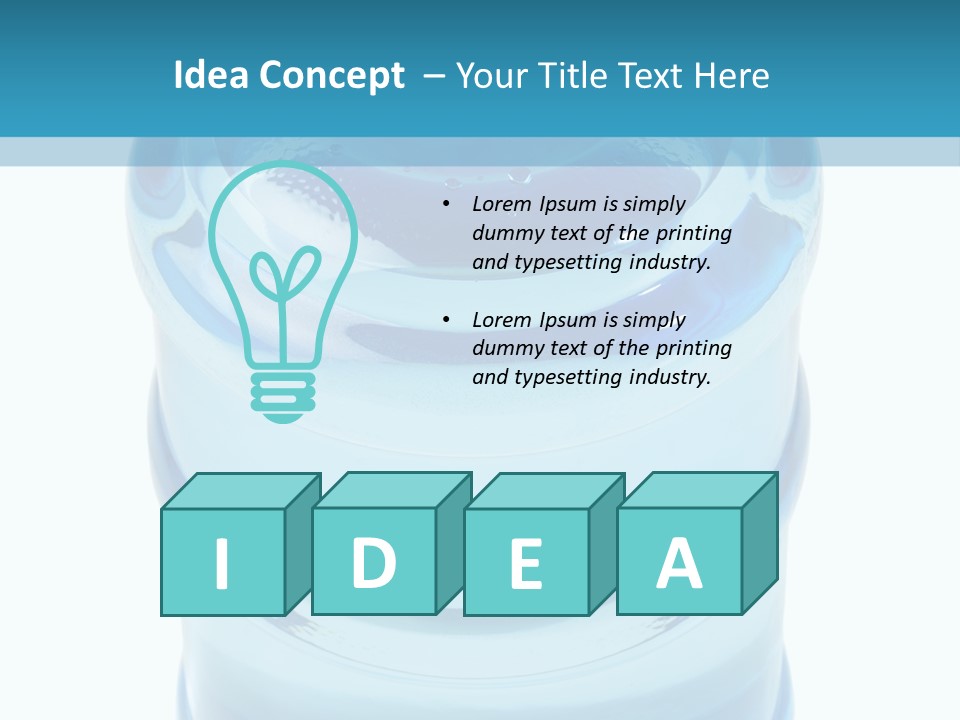 Isolated Water Clear PowerPoint Template