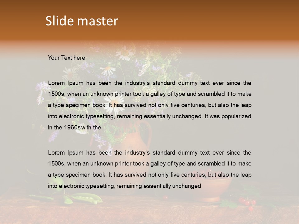 Clay Ewer Table PowerPoint Template