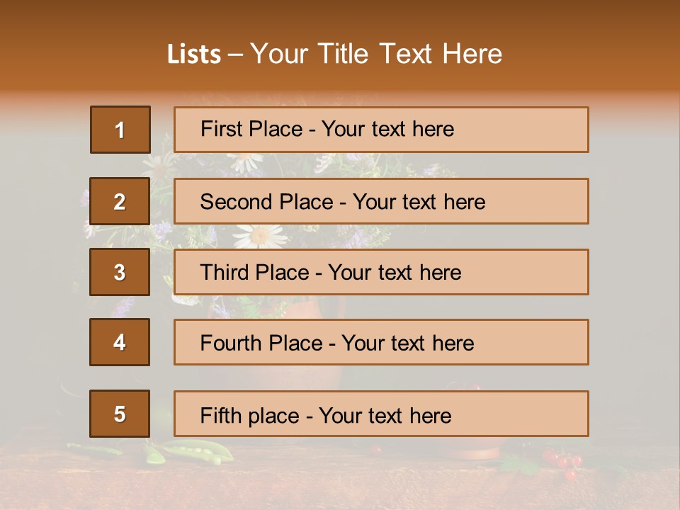Clay Ewer Table PowerPoint Template