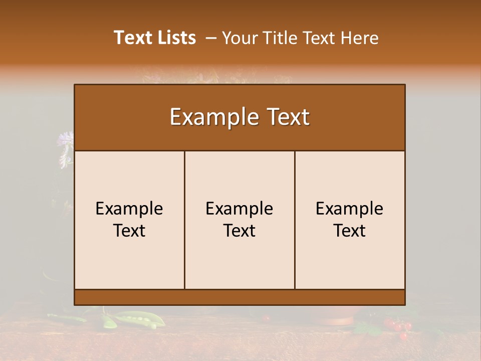 Clay Ewer Table PowerPoint Template