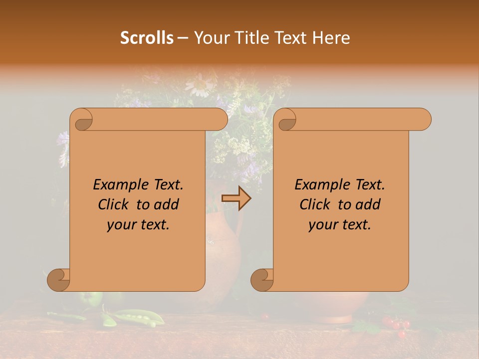Clay Ewer Table PowerPoint Template