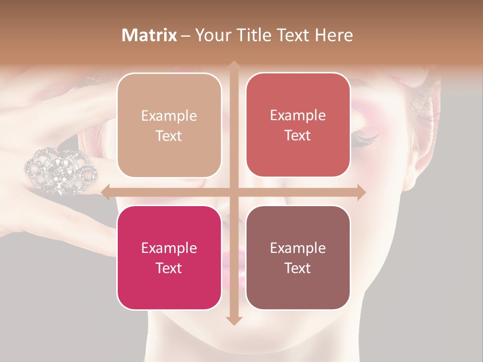 Girl Eyelash Clean PowerPoint Template