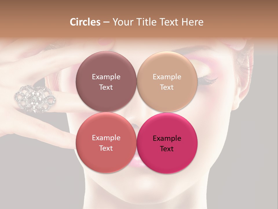 Girl Eyelash Clean PowerPoint Template