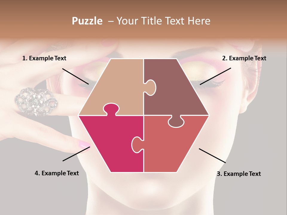 Girl Eyelash Clean PowerPoint Template