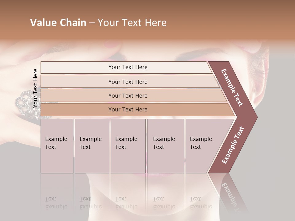 Girl Eyelash Clean PowerPoint Template