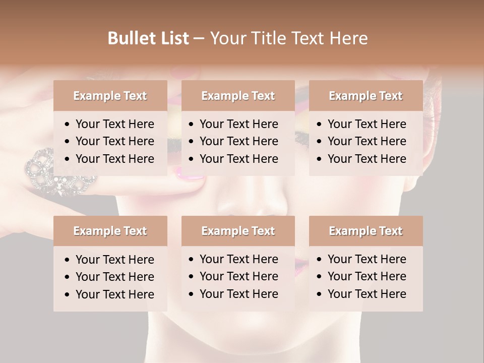 Girl Eyelash Clean PowerPoint Template