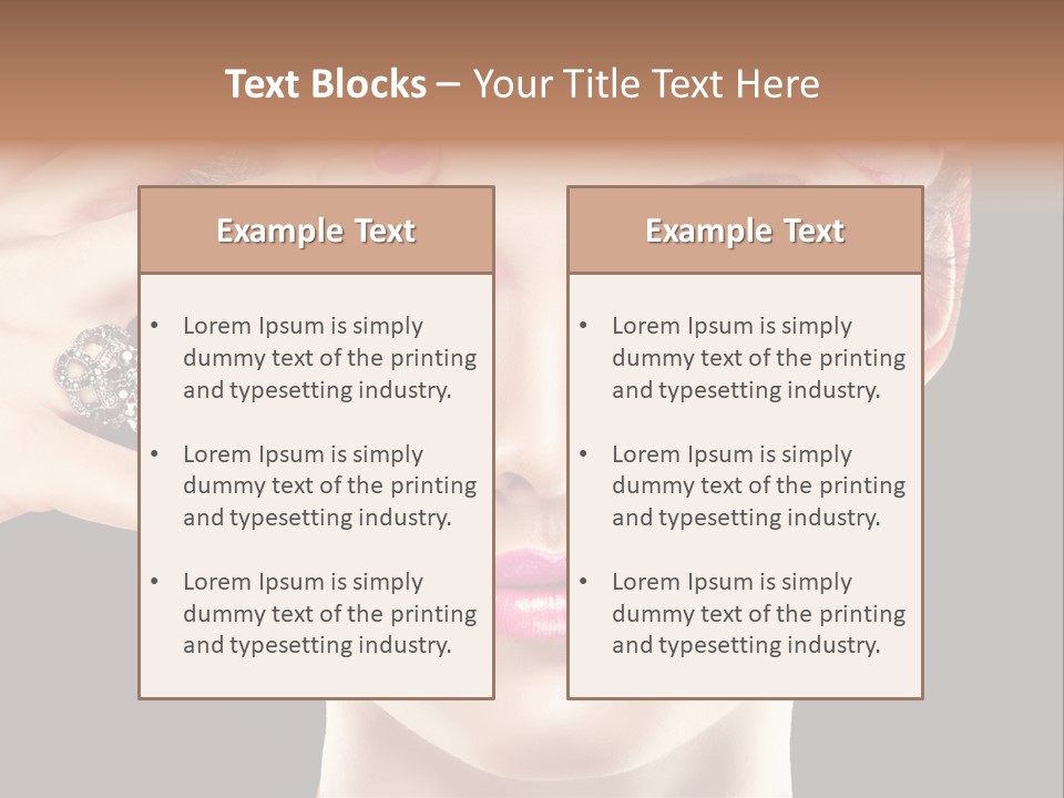 Girl Eyelash Clean PowerPoint Template