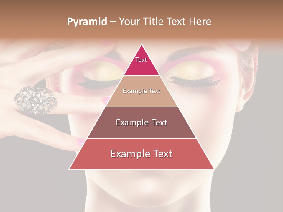 Girl Eyelash Clean PowerPoint Template