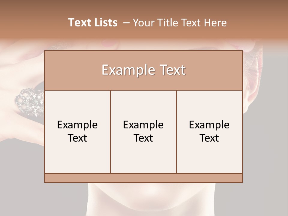 Girl Eyelash Clean PowerPoint Template