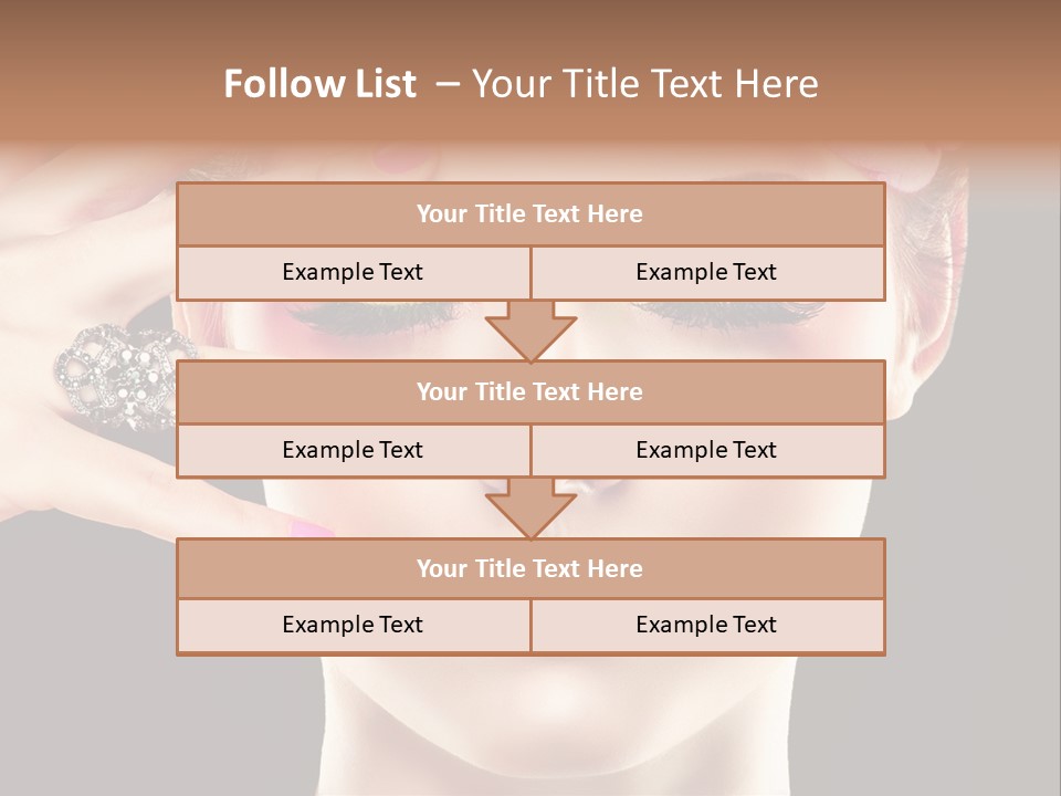 Girl Eyelash Clean PowerPoint Template