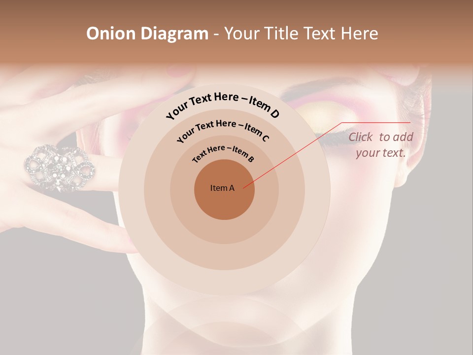 Girl Eyelash Clean PowerPoint Template