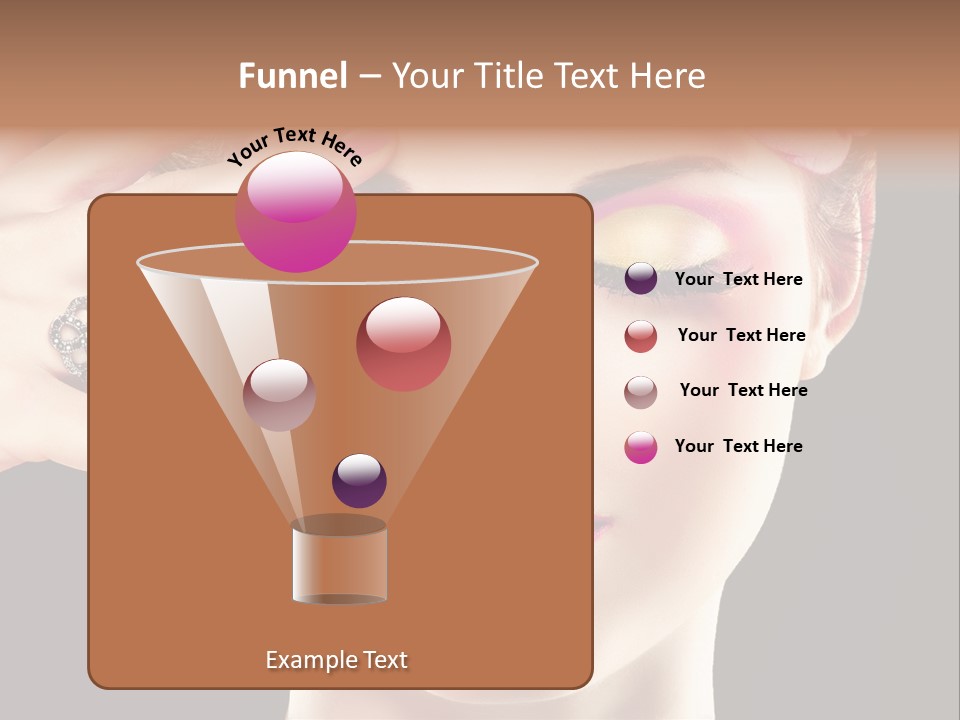 Girl Eyelash Clean PowerPoint Template