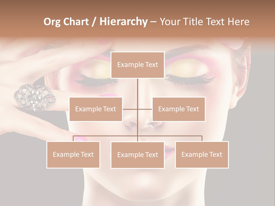 Girl Eyelash Clean PowerPoint Template