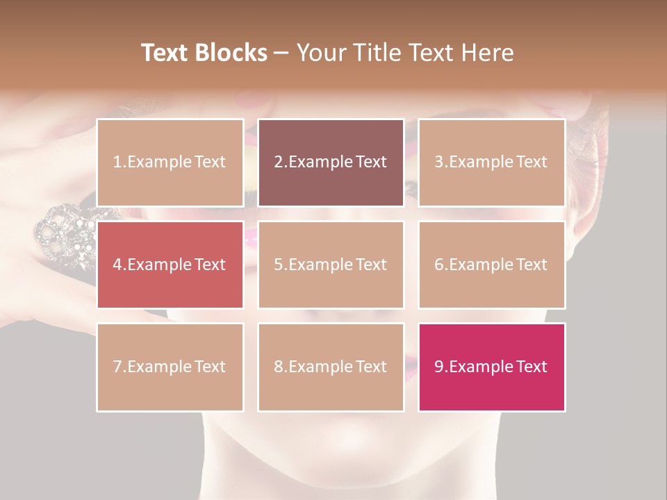 Girl Eyelash Clean PowerPoint Template