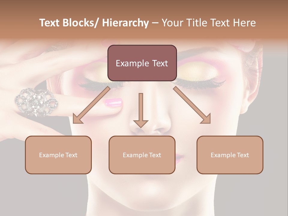 Girl Eyelash Clean PowerPoint Template